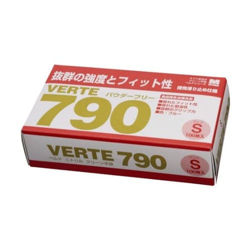 ニトリル使い捨て手袋 ベルテ790 ブル