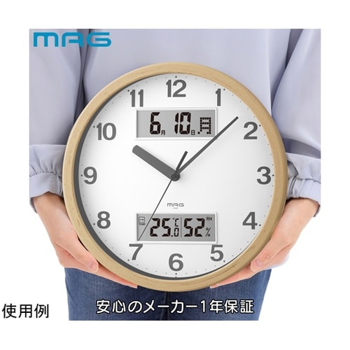MAGアナデジ掛時計 ダブルポイント ナ
