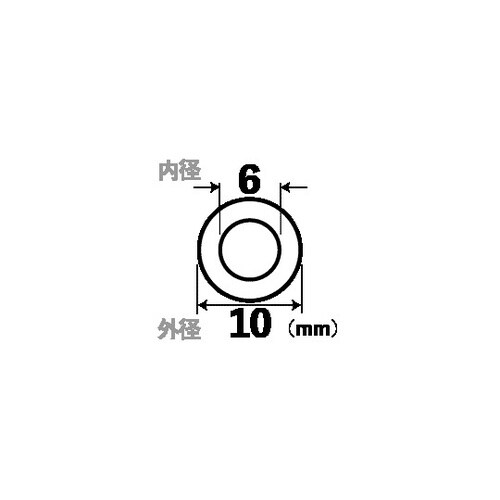 アクリルパイプ 外径10×肉厚2mm×1