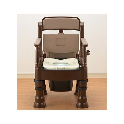 ポータブルトイレ きらく MS型 ダーク