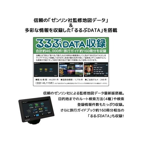 7inchタッチパネルポータブルナビ O
