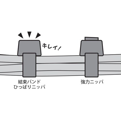 結束バンドひっぱりニッパ 125mm K