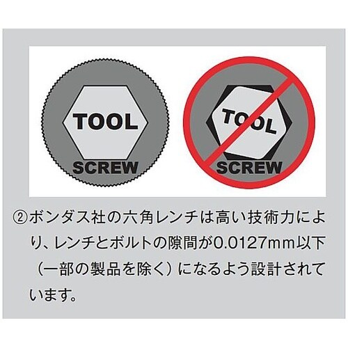 ボールポイント・六角L形レンチ ロングタ