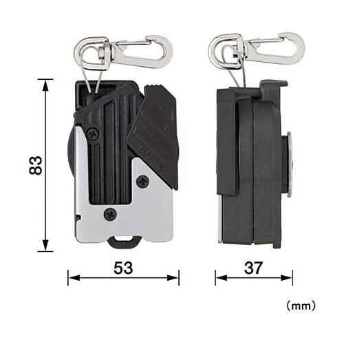 セフ安全ロープ 金属 リールワイヤー 右