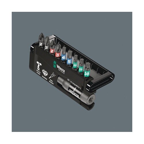 インパクト用ドライバービット 10本組