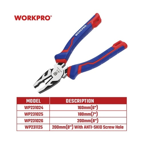 切削作業用コンビネーションプライヤー 全
