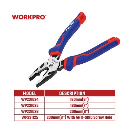 切削作業用コンビネーションプライヤー 全