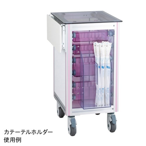 救急トレーカート カテーテルホルダー