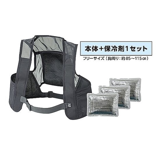 375647 熱中症予防対策用品ブラック