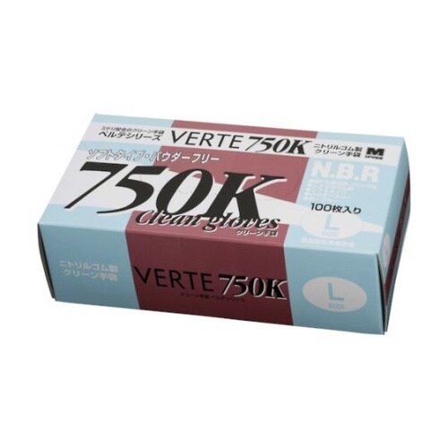 ニトリル使い捨て手袋 ベルテ750K ブ