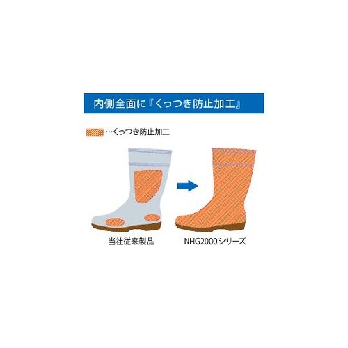 超耐滑長靴 NHG2000スーパー ホワ
