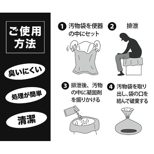 防災用トイレ袋 50回分 1パック(50