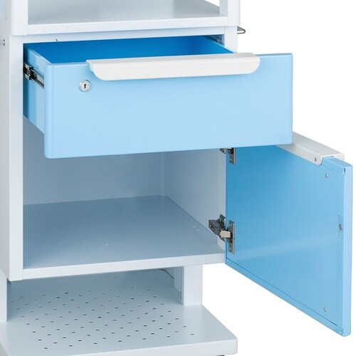 床頭台(ケーブルホール付) EBC37−