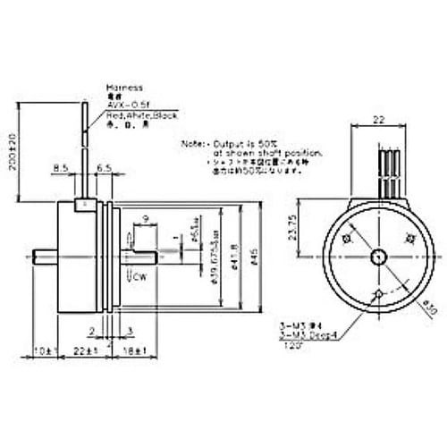 回転角度センサー 360° CP−45H