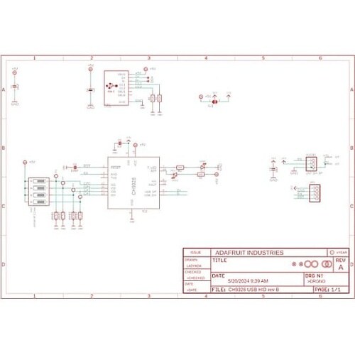 CH9328搭載 UART/HID キー