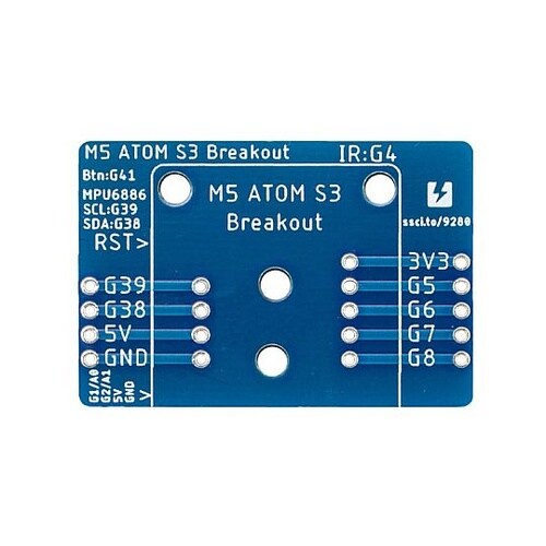 M5ATOMS3用ピッチ変換基板(基板の