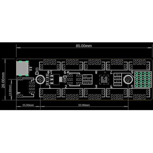 M5Stack用PortA拡張セルフパワ