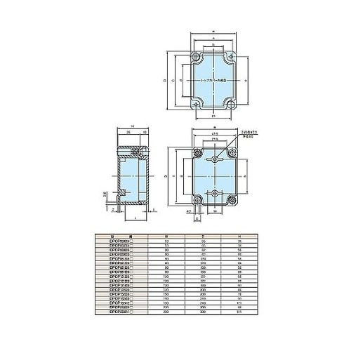 DPCP型防水・防塵ポリカーボネートボッ