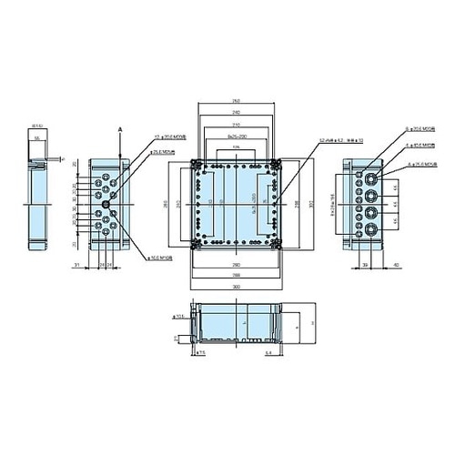 OPCM型防水・防塵ポリカーボネートボッ