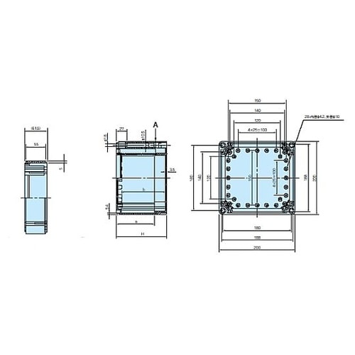 OPCP型防水・防塵ポリカーボネートボッ