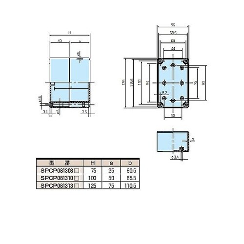 SPCP型防水・防塵ポリカーボネートボッ