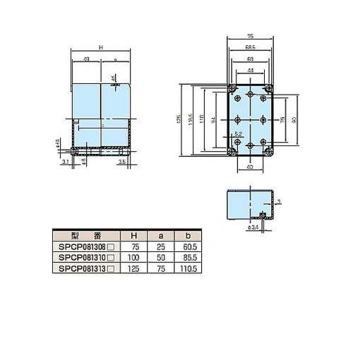 SPCP型防水・防塵ポリカーボネートボッ