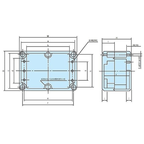 AD型防水・防塵アルミダイキャストボック