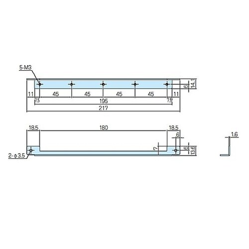 HYCL型L型取付金具(2個入) HYC