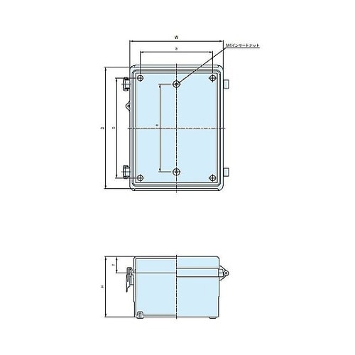 BCAP型防水・防塵開閉式プラボックス[