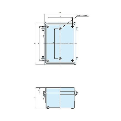 BCAP型防水・防塵開閉式プラボックス[