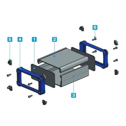 EXP型コーナーガード付アルミケース(ブ