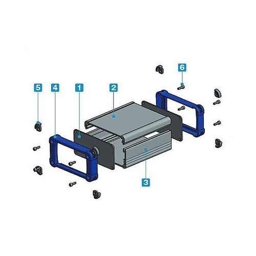 EXP型コーナーガード付アルミケース(ブ