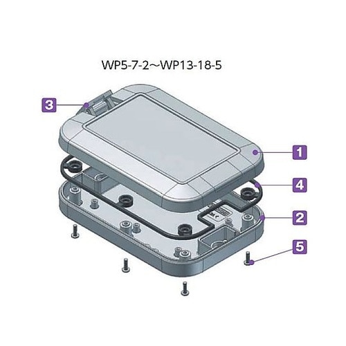 WP型IP68防水ボックス(チャコールグ
