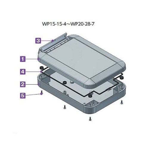 WP型IP68防水ボックス(ホワイトグレ