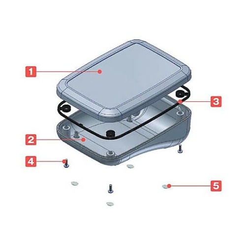WSC型IP67防水傾斜プラスチックケー
