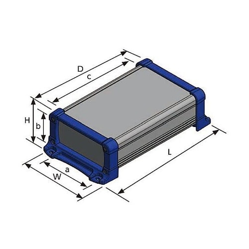 EXEF型フランジ足付アルミケース EM
