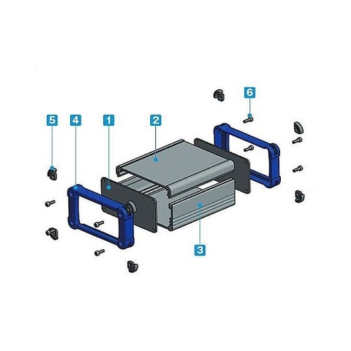 EXP型コーナーガード付アルミケース(シ