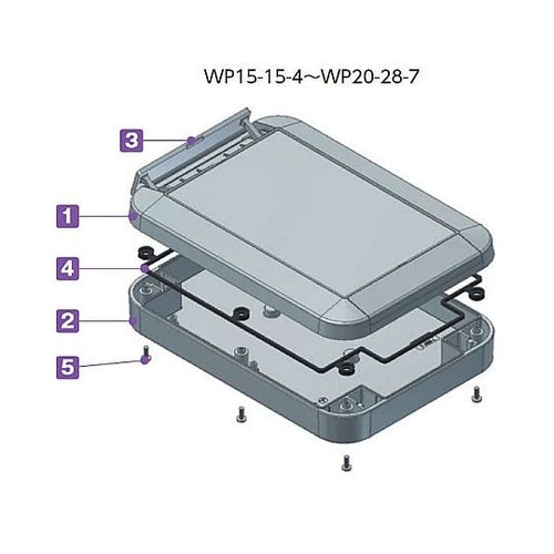 WP型IP68防水ボックス(チャコールグ