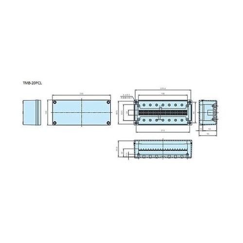 TMB型ターミナルボックス(端子台極数: