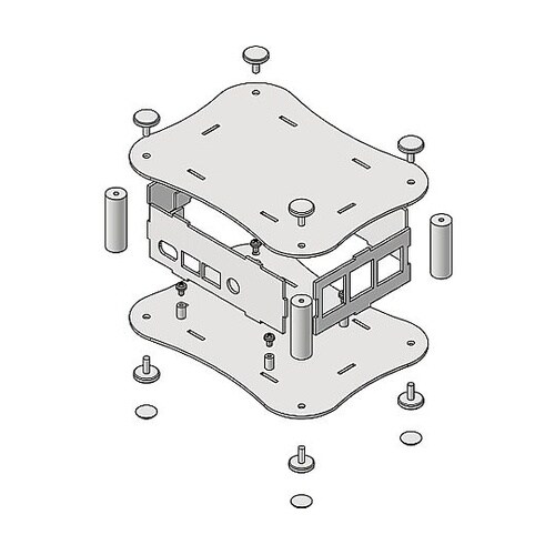 ROCKシングルボード専用 アルミケース