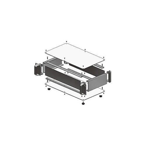 AUR型ラックマウントケース(ブラック)