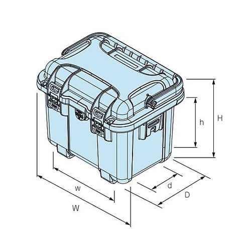 深型防水キャリングケース(標準色以外)内