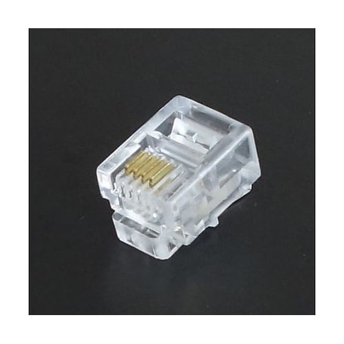 6極4芯モジュラープラグ RJ11−64