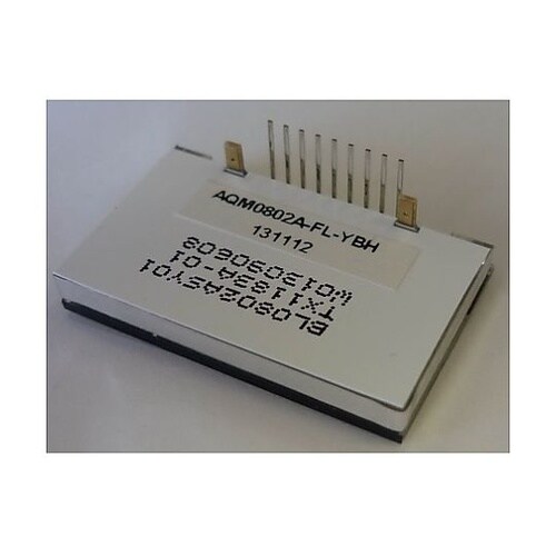 小型LCDディスプレイ(8桁×2行 文字