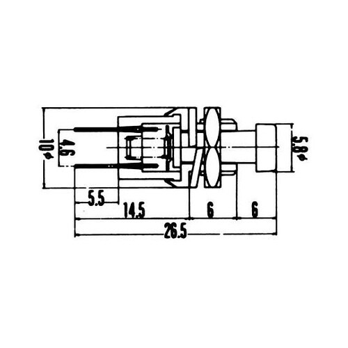 押しボタンスイッチ OFF−(ON)黄