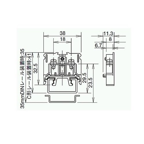 ターミナルブロック(セルフアップ形 端子