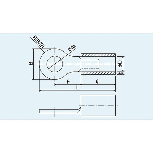 絶縁被覆付圧着端子(RAA1.25−3.