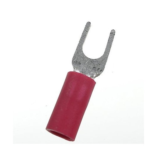 絶縁被覆付先開型圧着端子(V型)Y端子ア