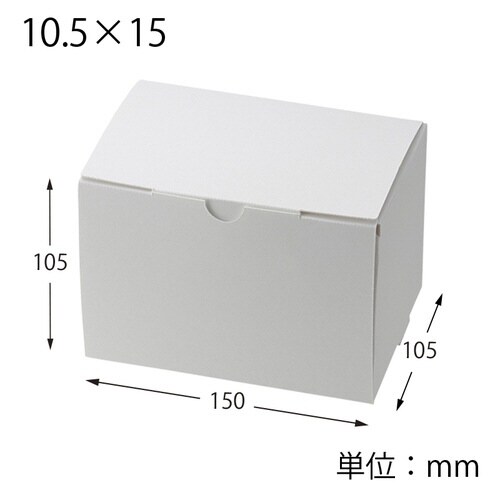 スリムエコケーキ箱 白10.5×15 50枚入×4