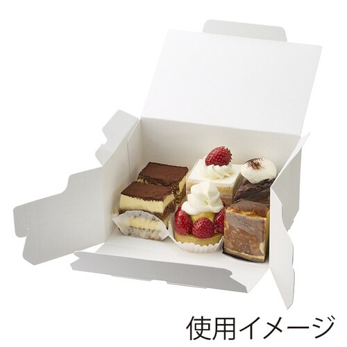 スリムエコケーキ箱 白 15×21 50枚入×4
